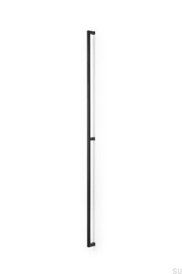 Eto 992 Madera Negro con tirador para mueble alargado Aluminio Negro