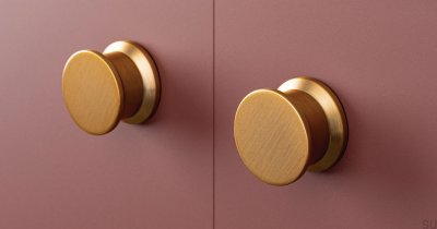 Pomo para mueble ¡OH! Cava Cepillado Oro
