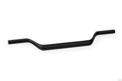 Tirador para mueble ovalado Valley 160 Metal Negro Mate