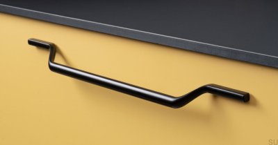 Tirador para mueble ovalado Valley 256 Metal Negro Mate