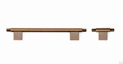 Pomo para mueble T-Bar Prisma Rustic Gold