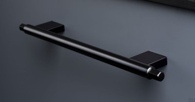 Tirador para mueble alargado Prisma 192 Metal Negro Mate