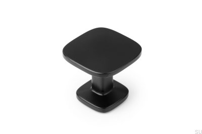 Pomo para mueble Quart Big Metal Negro Mate