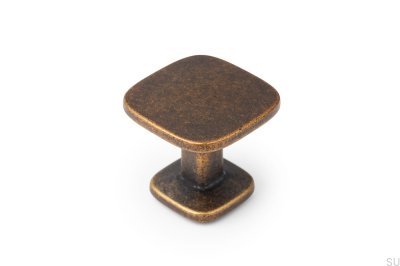 Pomo para mueble Quart Big Rustic Gold