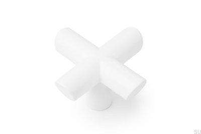 Pomo para mueble Equis Metal Blanco Mate