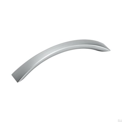 Tirador para mueble rectangular 21213128 Silver Brushed (aspecto aluminio)
