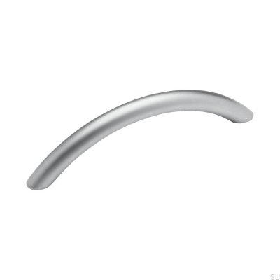 Tirador para mueble alargado 7860 96 Silver Brushed (aspecto aluminio)