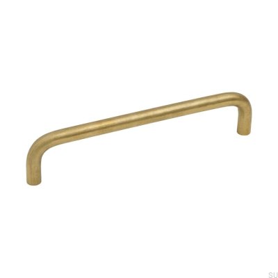 Tirador para mueble longitudinal Bolmen 128 Latón natural Sin pintar