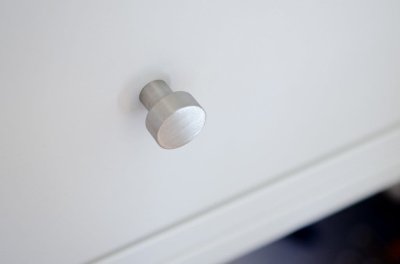 Pomo para mueble Dot 18 Acero inoxidable cepillado
