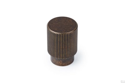 Pomo para mueble Arpa Aluminio Oro Rústico