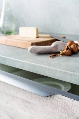 Tirador para mueble Vector edge 0434 197 Aluminio Cepillado Gris