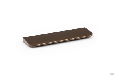 Tirador para mueble alargado Peak 64 Aluminio Marrón Metalizado