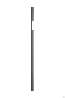 Tirador para mueble alargado Peak 1120 Aluminio Gris Metalizado (asimétrico)