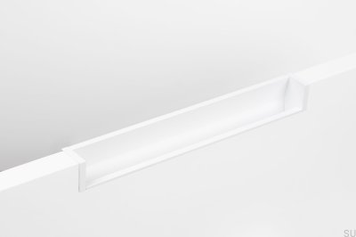 Tirador para mueble empotrable Hexxa 3000 Aluminio Blanco Mate