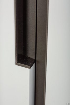 Tirador para mueble empotrable Hexxa 350 Aluminio Gris metalizado