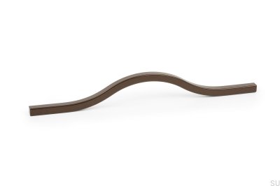 Tirador para mueble alargado Brave 192 Aluminio Marrón Metalizado