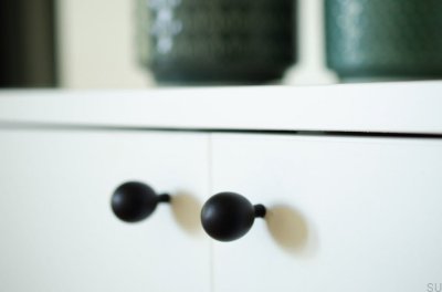Pomo para muebles Drop 20 Aluminio negro