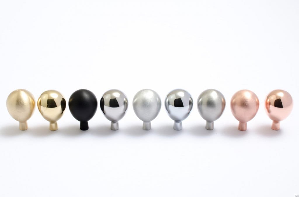 Gałki meblowe Drop w różnych kolorach