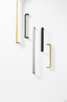 Tirador para mueble alargado Lines 320 Metal Negro Mate
