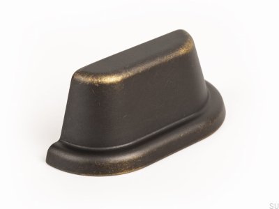 Tirador para mueble concha bronce antiguo Land 64