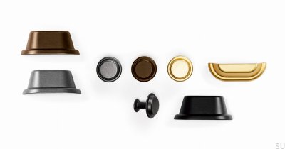 Tirador para mueble concha bronce antiguo Land 64