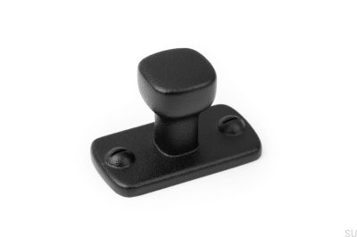 Pomo para mueble con arandela Firm Metal Negro