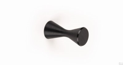 Perchero de pared Diabolo Aluminio Negro Cepillado Eco