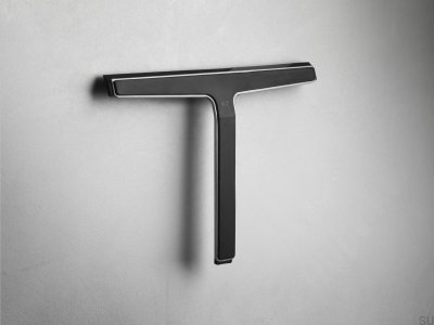 Limpiador de agua para ventanas y cabinas de ducha 7030 Negro con acero cepillado