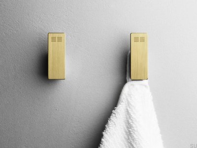 Colgadores de pared 7072 Recubrimiento PVD Oro (2 piezas)