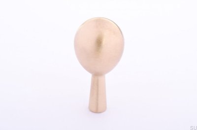 Colgador de pared Drop 40 de latón dorado cepillado sin lacar