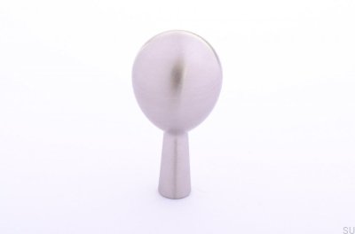 Colgador de pared de acero cepillado plateado Drop 40