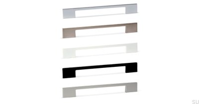 Tirador para mueble alargado Dino 96/128 Metal Negro Mate