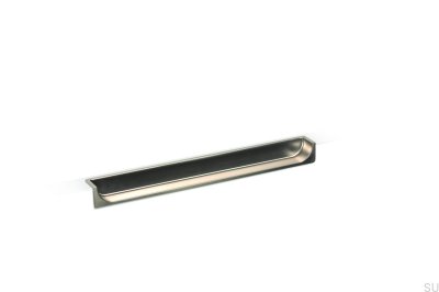 Tirador para mueble empotrado Hide 180 Níquel Cepillado