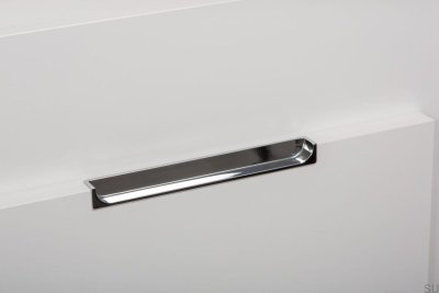 Tirador para mueble empotrable Hide 200 Cromo Plata
