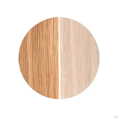 Tirador para mueble Basic Semicircular 40 Madera Roble - Incoloro Semimate