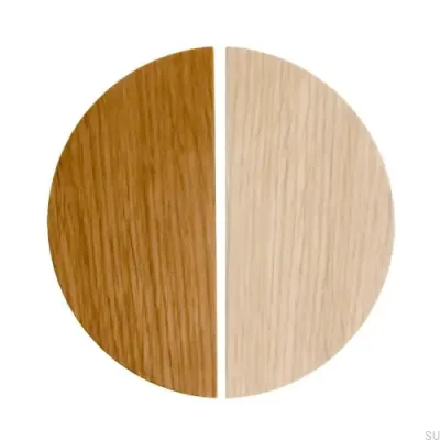 Tirador para mueble Basic Semicircular 43 Madera Roble - Incoloro Semimate