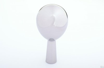 Colgador de pared Drop 56 acero plateado pulido