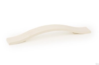 Tirador para mueble alargado Calin 160 Madera Blanco Cepillado