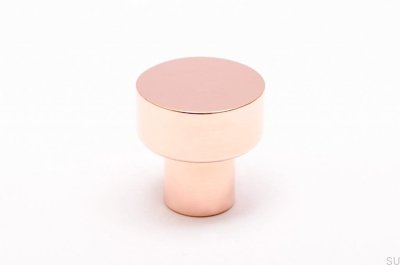 Pomo para mueble Dot 18 Cobre pulido sin pintar