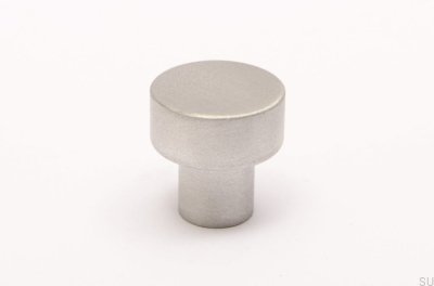 Pomo para mueble Dot 18 Aluminio cepillado