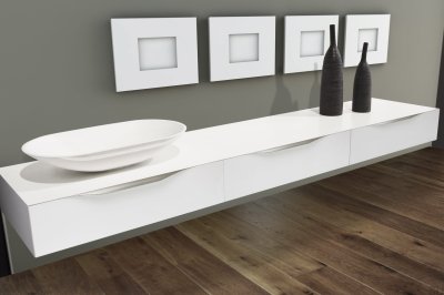Tirador para mueble Edge Forma 0251 597 Aluminio Plata Cepillado