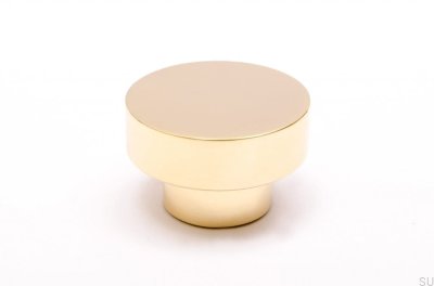 Pomo para mueble Dot 30 Latón pulido Sin pintar