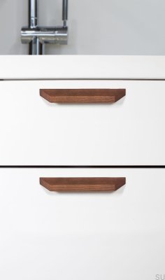 Tirador para mueble alargado Barcco 320 Madera Nogal