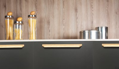 Tirador para mueble alargado Barcco 160 Madera Haya Sin Barnizar