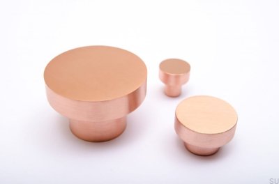 Pomo para mueble Dot 30 Cobre Cepillado Sin pintar