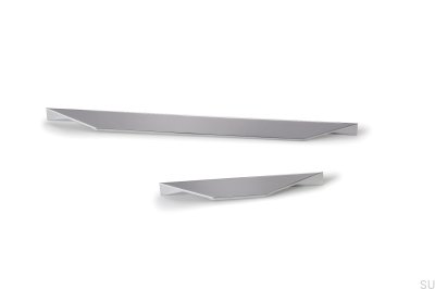 Tirador para mueble alargado Cutt 320/480 Aluminio Plata Cepillado