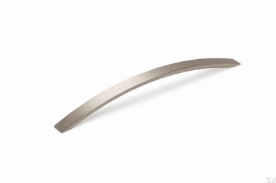 Tirador alargado para mueble Arko 256 de aluminio cepillado