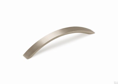 Tirador alargado para mueble Arko 160 aluminio cepillado plata