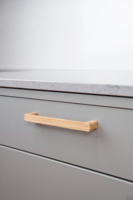 Tirador para mueble alargado Sans 160 Madera Roble
