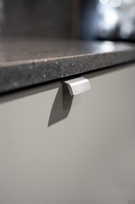Tirador para mueble Side 40 Aluminio Plata canto cepillado